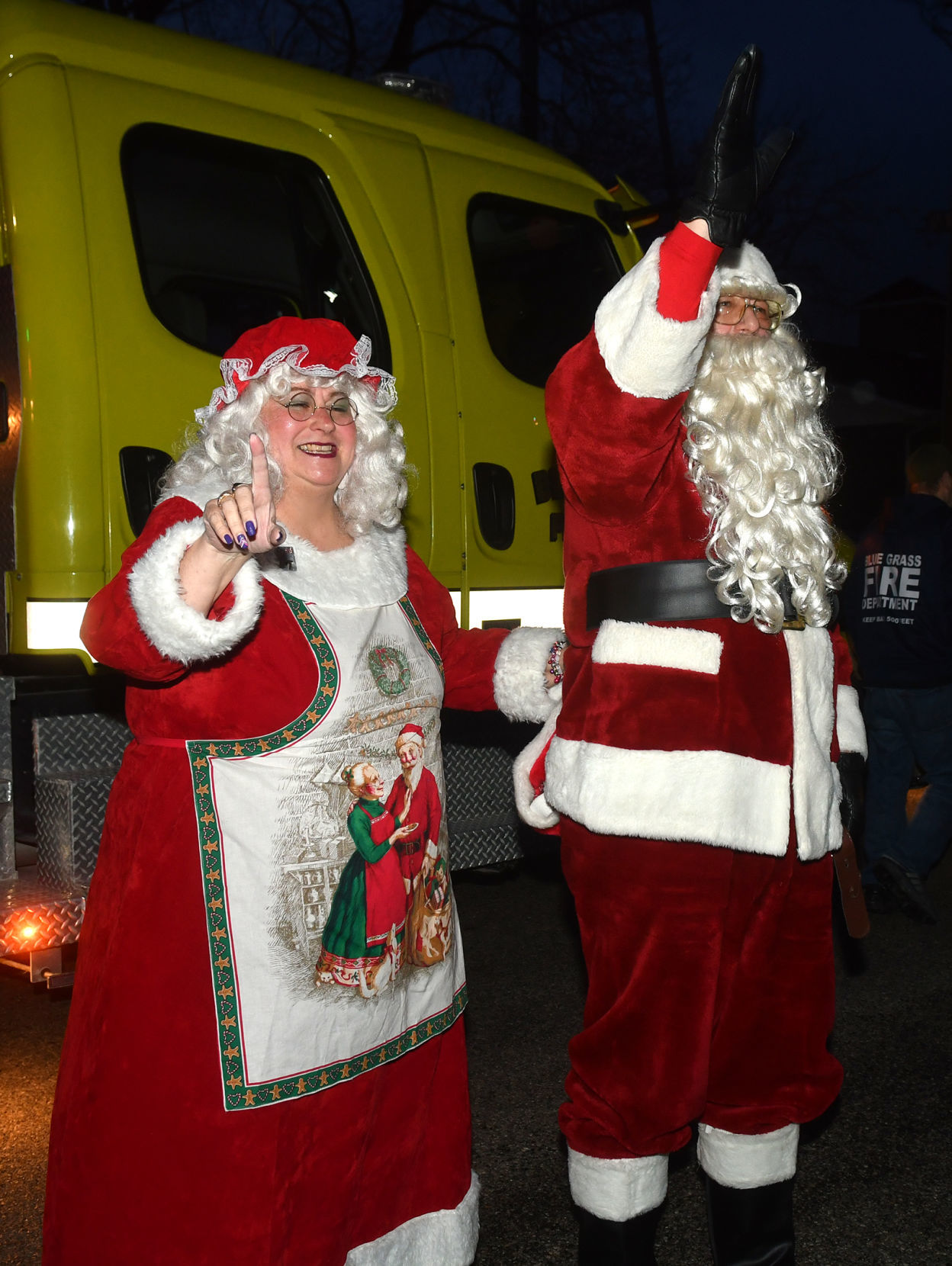 Blue Grass Christmas celebration with tree lighting ceremony.